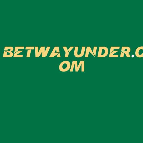 Logo da BETWAYUNDER